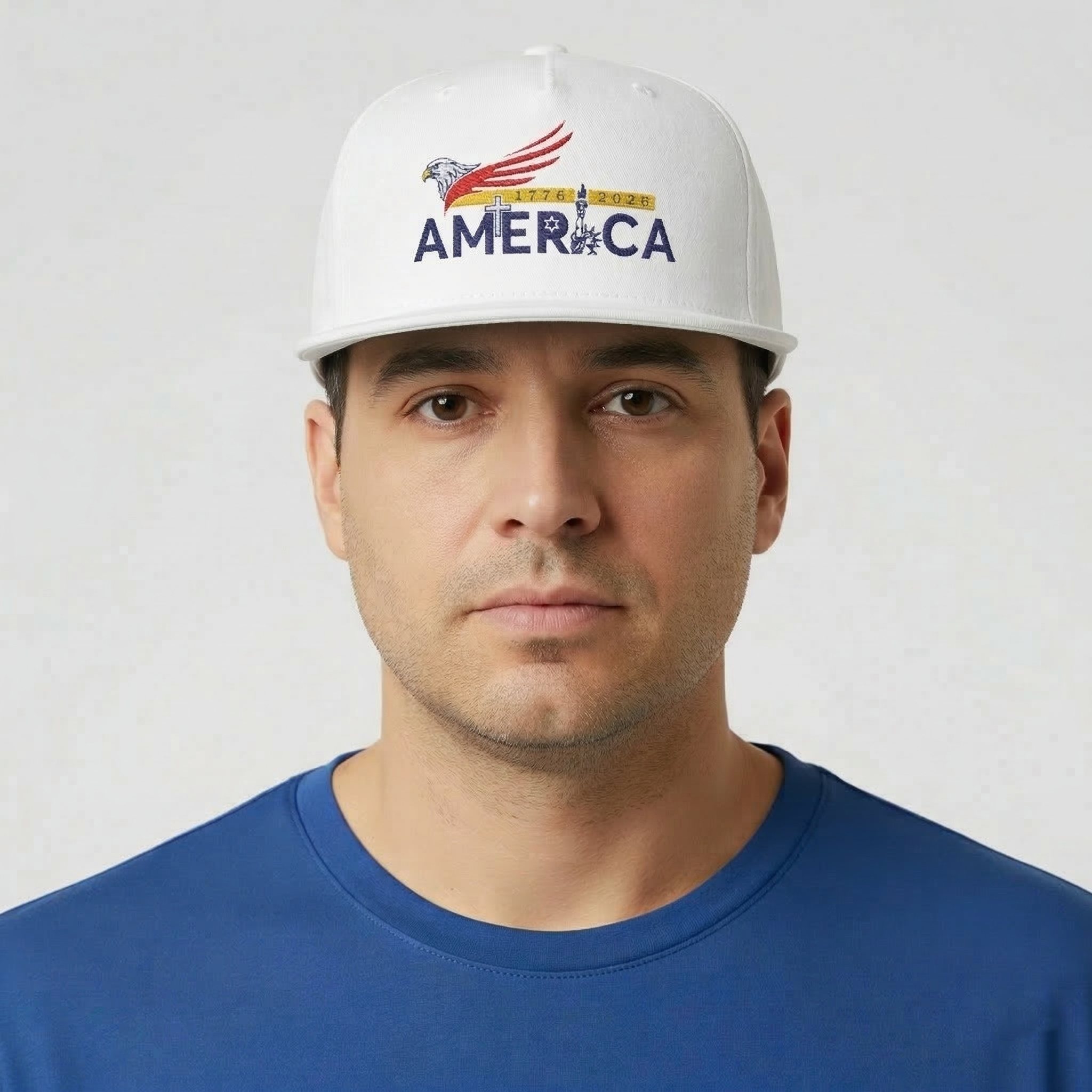 America 250 - Embroidered Cap - White