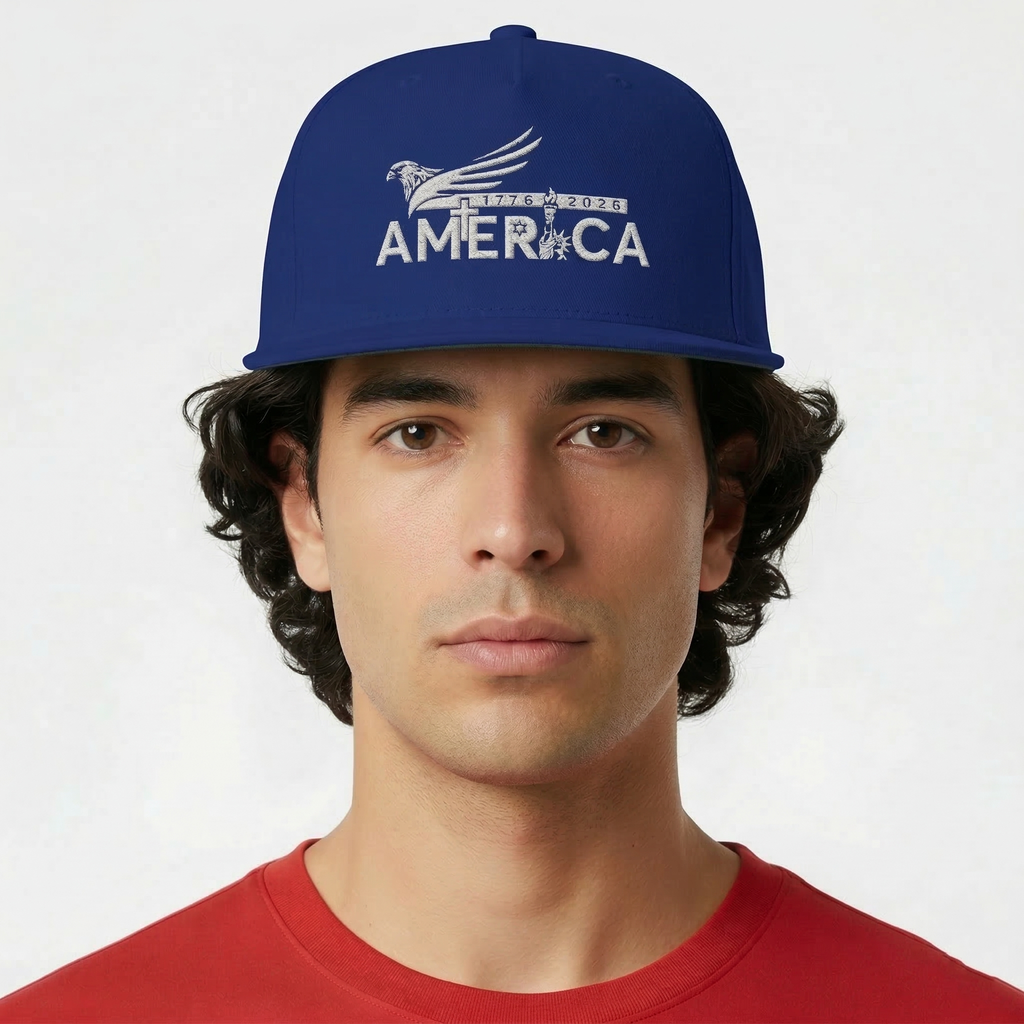 America 250 - Embroidered Cap - Blue