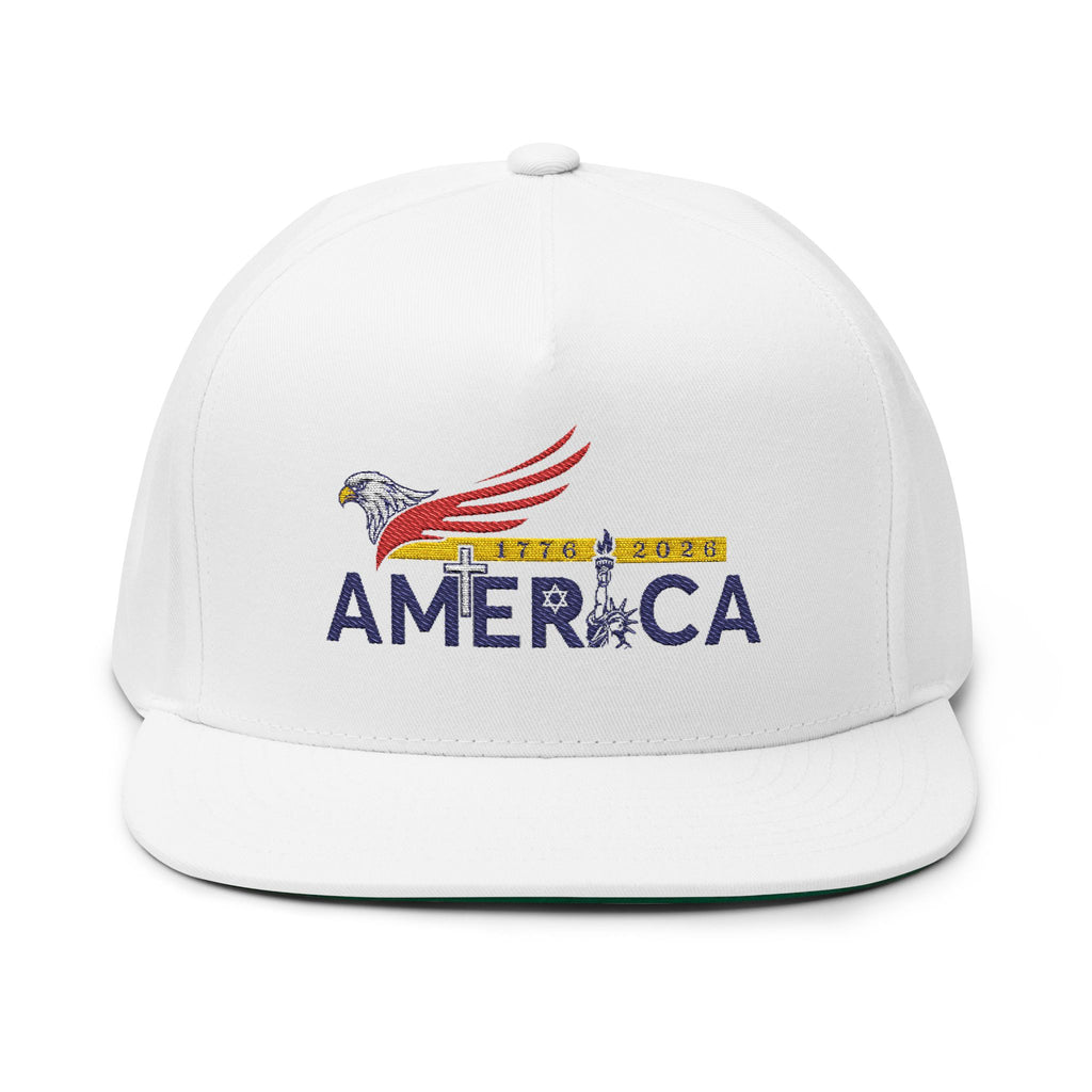 America 250 - Embroidered Cap - White